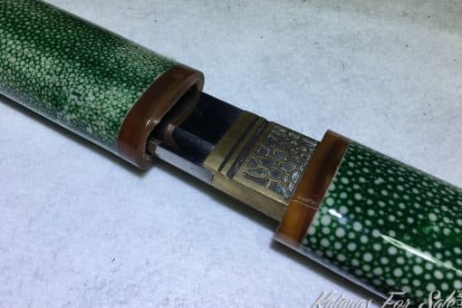 Shirasaya Ninja sword T10 Clay Tempered Steel with Kiriha Zukuri Kissaki