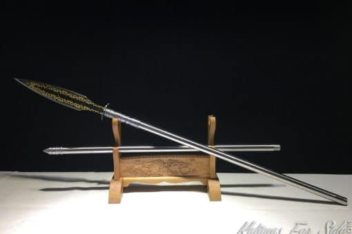 Gold Chain Spear 1095 Carbon Steel
