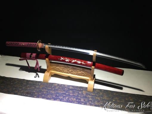 Fully Functional Katana T10 Folded Clay Tempered Steel with Hadori polish - Image 3