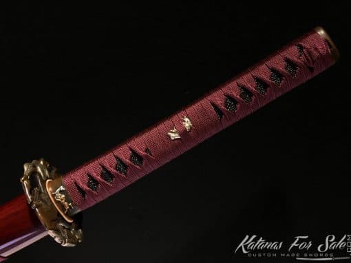 Fully Functional Katana T10 Folded Clay Tempered Steel with Hadori polish - Image 4