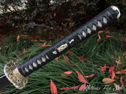 Handmade Katana Sword T10 Folded Clay Tempered Steel with Hadori Polish and Kiriha Zukuri Kissaki - Image 8