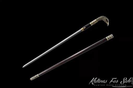 Eagle Sword Cane 1095 Folded Carbon Steel - Image 7