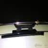 Hand Made Wakizashi Sword T10 Folded Clay Tempered Steel with Hadori Polish & Purple Acid Dye