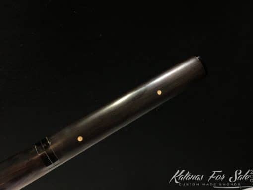 Shirasaya Katana T10 Folded Clay Tempered Steel with Hadori Polish and Kiriha Zukuri Kissaki - Image 4