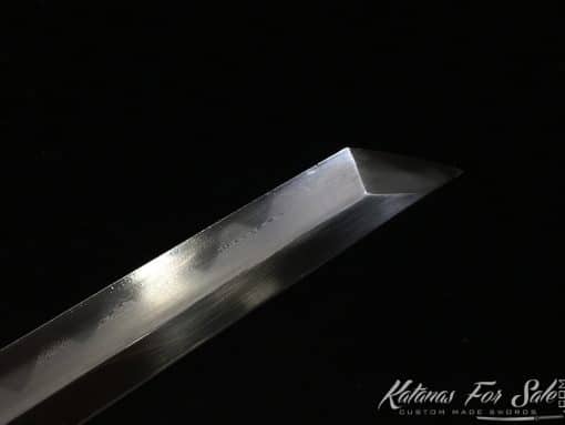 Shirasaya Katana T10 Folded Clay Tempered Steel with Hadori Polish and Kiriha Zukuri Kissaki - Image 5