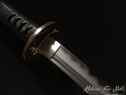 Wakizashi T10 Folded Clay Tempered Steel with Hadori Polish and Kiriha Zukuri Kissaki - Image 4