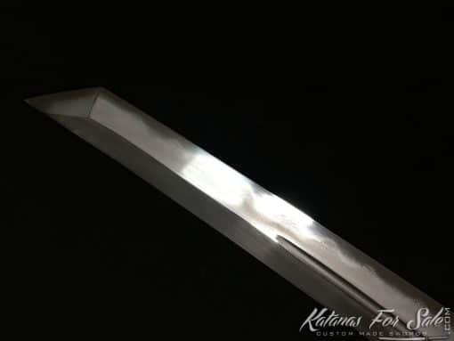 Handmade Katana Sword T10 Folded Clay Tempered Steel with Hadori Polish and Kiriha Zukuri Kissaki - Image 4