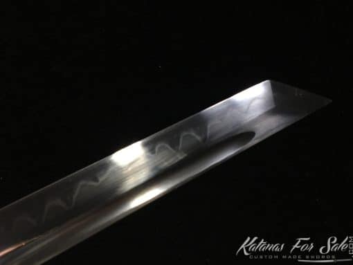 Shirasaya Ninja sword T10 Clay Tempered Steel with Kiriha Zukuri Kissaki - Image 5