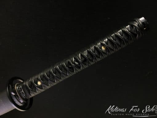 Samurai Katana T10 Clay Tempered Steel with Shoulder Strap - Image 5
