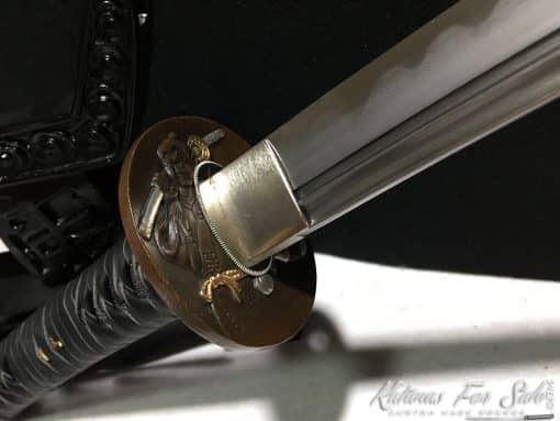 Wakizashi T10 Folded Clay Tempered Steel with Hadori Polish and Kiriha Zukuri Kissaki - Image 5