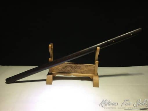 Shirasaya Katana T10 Folded Clay Tempered Steel with Hadori Polish and Kiriha Zukuri Kissaki - Image 6