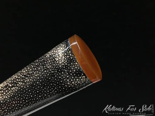 Real Katana T10 Folded Clay Tempered Steel with Feather Hadori Polish - Image 9