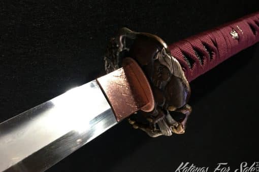 Fully Functional Katana T10 Folded Clay Tempered Steel with Hadori polish