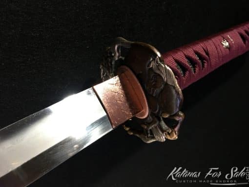Fully Functional Katana T10 Folded Clay Tempered Steel with Hadori polish