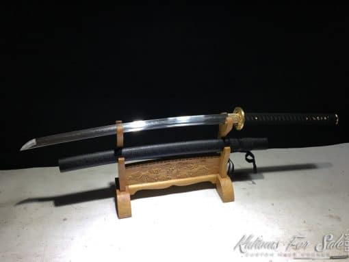 Custom Size Katana Samurai Sword T10 Clay Tempered Steel with Choji Hamon