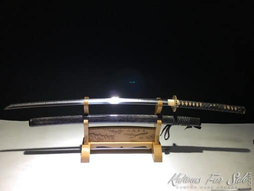 Hand Forged Katana T10 Clay Tempered Steel with Hadori Polish