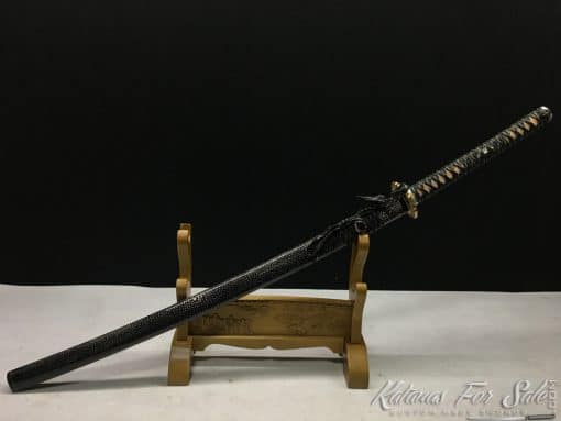 Hand Forged Katana T10 Clay Tempered Steel with Hadori Polish - Image 9