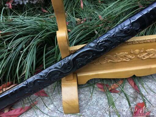 Samurai Katana Sword T10 Folded Clay Tempered Steel with Hadori Polish - Image 6