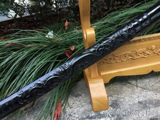 Handmade Katana Sword T10 Folded Clay Tempered Steel with Hadori Polish and Kiriha Zukuri Kissaki - Image 6