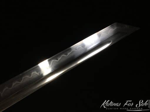 Shirasaya Ninja sword T10 Clay Tempered Steel with Kiriha Zukuri Kissaki - Image 7