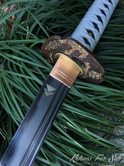 Samurai Katana Sword T10 Folded Clay Tempered Steel with Hadori Polish - Image 5
