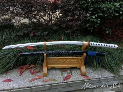 Samurai Katana Sword T10 Folded Clay Tempered Steel with Hadori Polish - Image 4