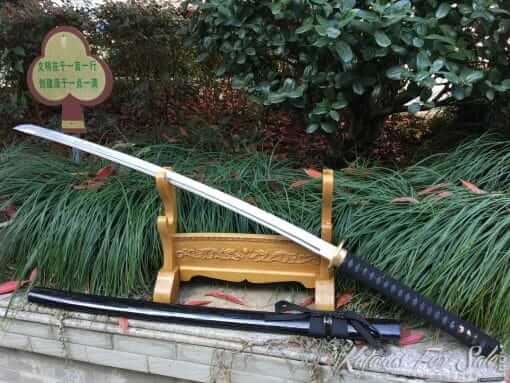 Japanese Katana Sword T10 Folded Clay Tempered Steel with Hadori Polish - Image 4