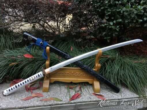Samurai Katana Sword T10 Folded Clay Tempered Steel with Hadori Polish