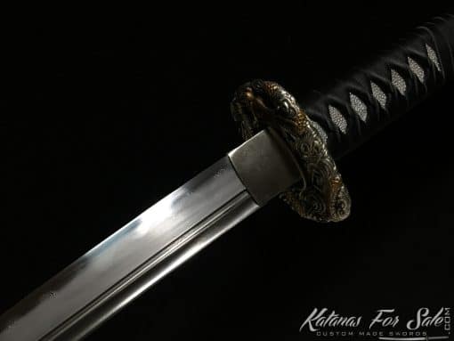 Handmade Katana Sword T10 Folded Clay Tempered Steel with Hadori Polish and Kiriha Zukuri Kissaki - Image 2