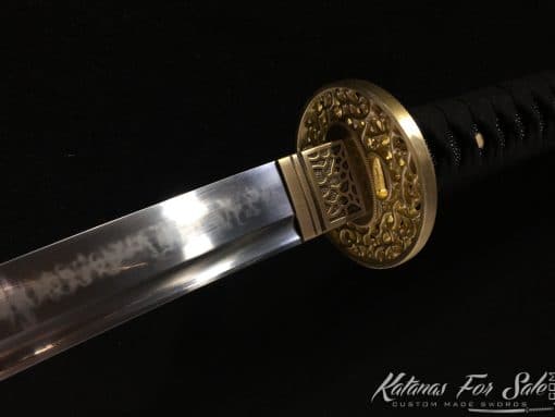 Custom Size Katana Samurai Sword T10 Clay Tempered Steel with Choji Hamon - Image 6