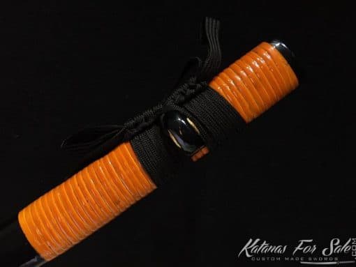 Katana T10 Folded Clay Tempered Steel with Feather Hadori Polish - Image 7