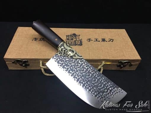 Butcher Knife Stainless Steel with Volcano Dust Pattern - Image 3