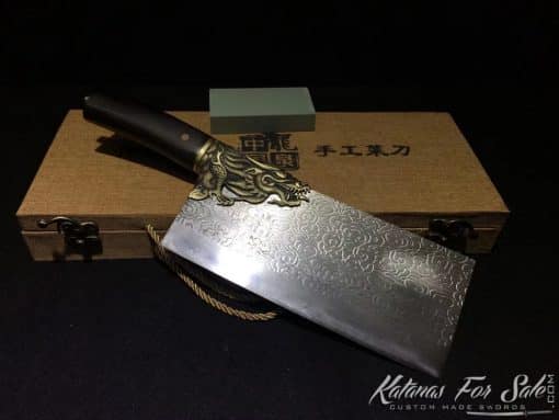 Butcher Knife Stainless Steel with Cloud Pattern - Image 8
