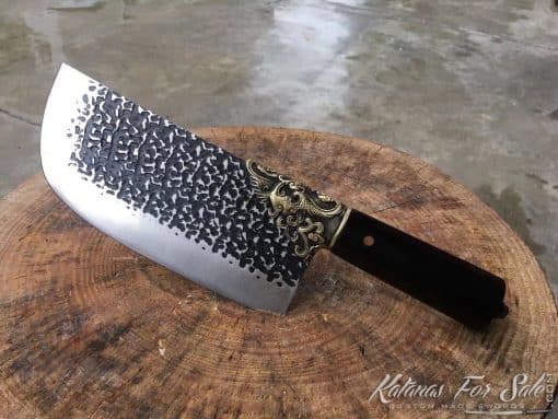 Butcher Knife Stainless Steel with Volcano Dust Pattern - Image 7