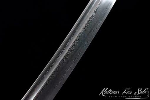 Nodachi Odachi 1095 Folded Steel with White Lacquered Wood Saya - Image 3