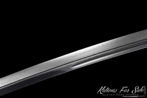 Nagamaki Sword T10 Folded Steel with Special Jade Pattern Saya and Thick High Quality Sageo - Image 8
