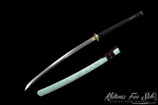 Nagamaki Sword T10 Folded Steel with Special Jade Pattern Saya and Thick High Quality Sageo - Image 3