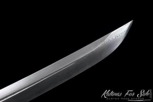 Nagamaki Sword T10 Folded Steel with Special Jade Pattern Saya and Thick High Quality Sageo - Image 9