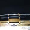 Nagamaki T10 Folded Clay Tempered with Hadori Polish and Sparkle Black Hardwood Saya