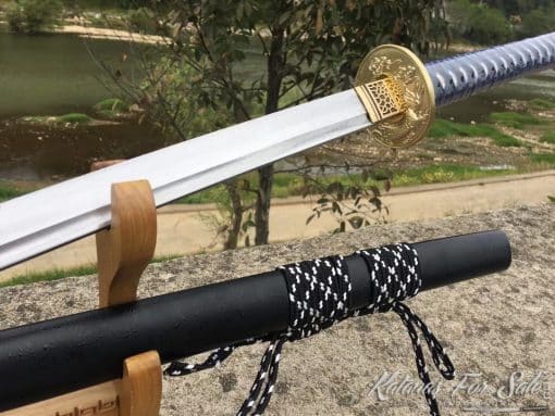 Nodachi 1060 Carbon Steel with Sparkle Black Saya - Image 2