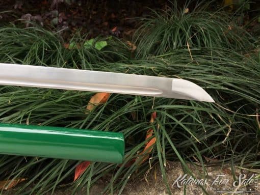 Nodachi Sword 1060 Carbon Steel with Green Saya - Image 6