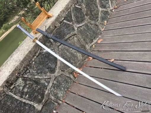 Nodachi 1060 Carbon Steel with Sparkle Black Saya - Image 5