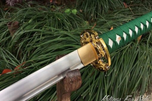 Nodachi Sword 1060 Carbon Steel with Green Saya
