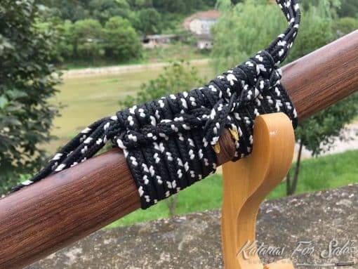 Nodachi Sword 1095 Folded Steel with Rosewood Saya - Image 7