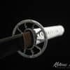 Katana 1060 Carbon Steel with Black Acid Dye and Black & white Hardwood Saya