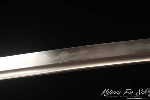 Warrior Katana T10 Folded Clay Tempered Steel with Black Stripes Red Hardwood Saya - Image 3