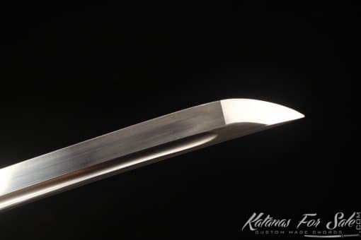 Katana 9260 Spring Steel with Sparkle Black Wooden Saya - Image 4