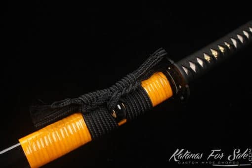Masterwork Katana T10 Clay Tempered Steel with Semi Orange Ratten Hardwood Saya