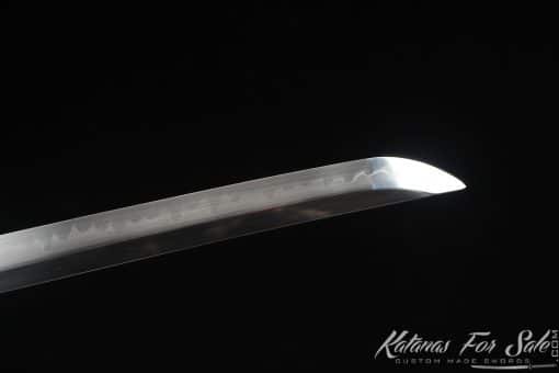 Katana Sword T10 Clay Tempered Steel with Handmade Schoepfia Wood Saya - Image 4