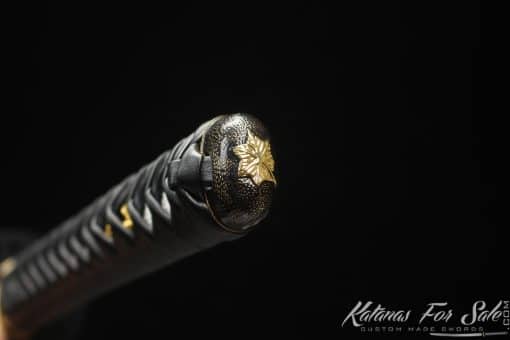 Katana Sword 1060 Carbon Steel with Gloss Black Kill Bill Saya - Image 4